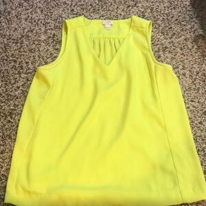 J. Crew Yellow Tank Top